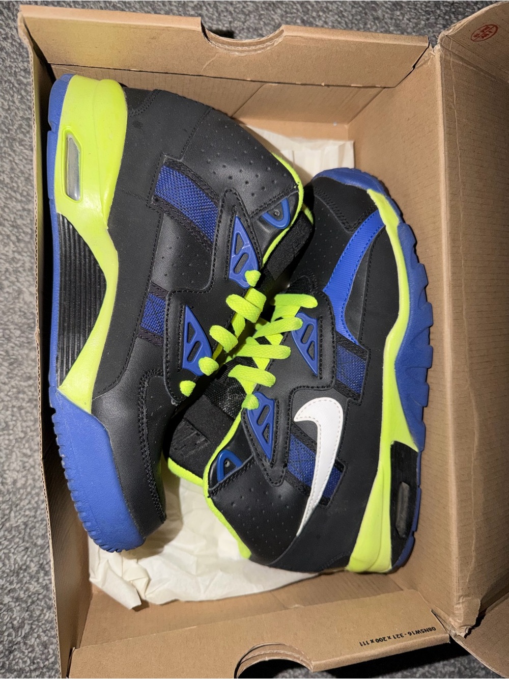 Nike Air Trainer SC GS Black Blue Voltage